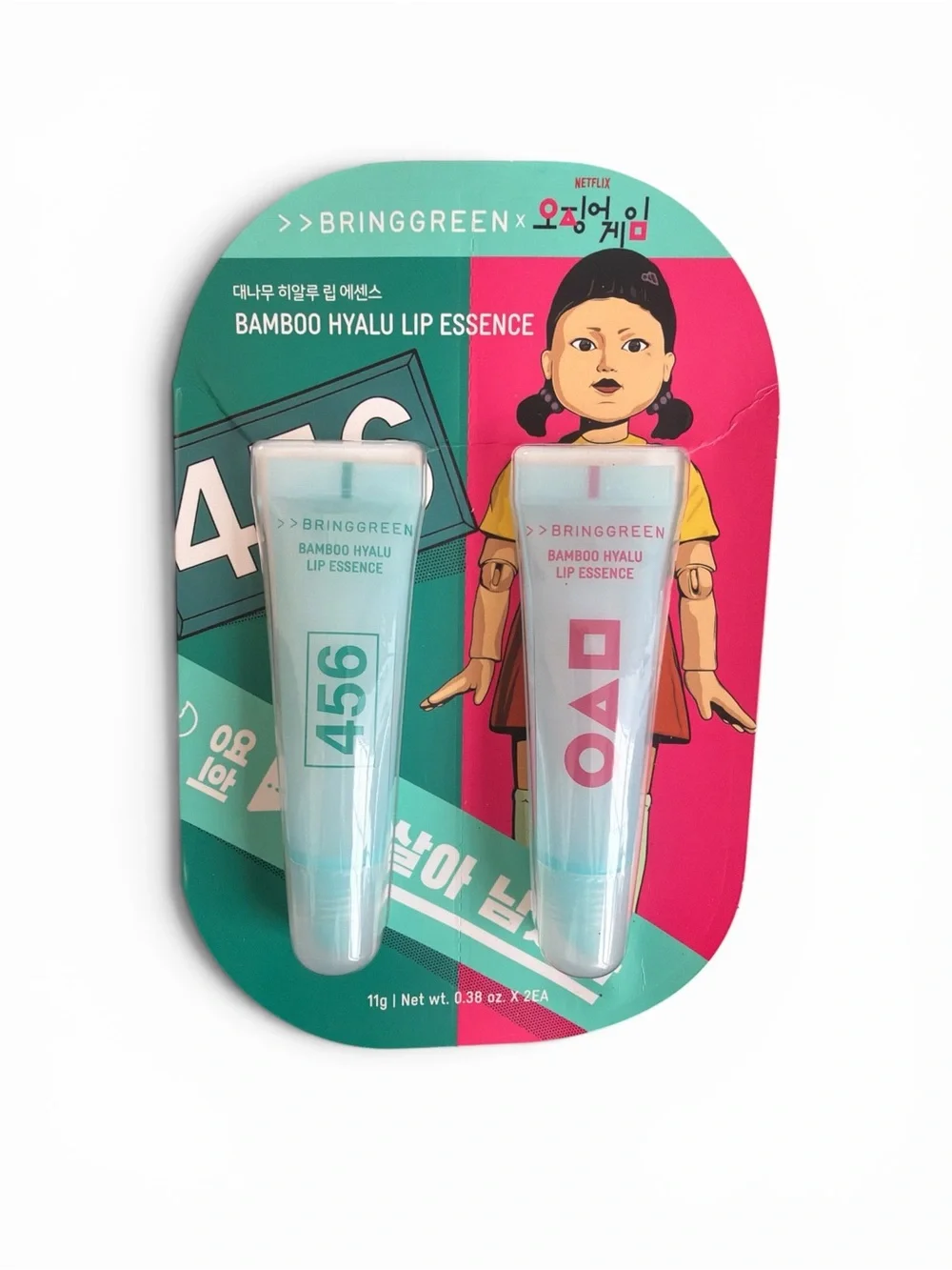 BringGreen Netflix Squid Game Edition Bamboo Hyalu Lip Essence Duo Set